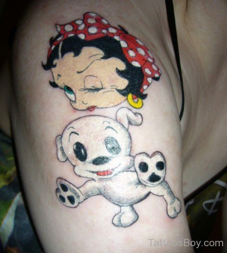 Tatuagem Betty Boop On Shoulder
