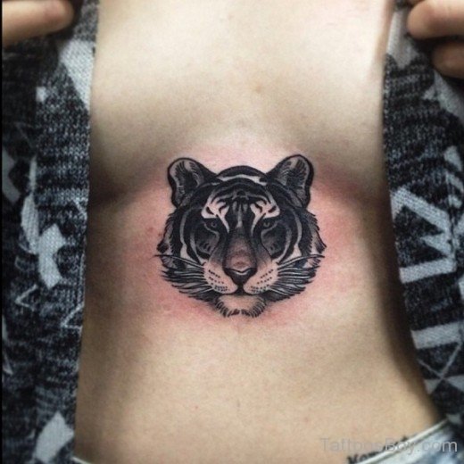 Tiger Tattoo On Stomach