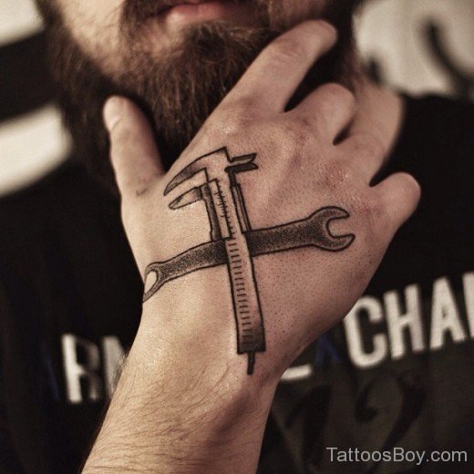 Tools Tattoo On Hand