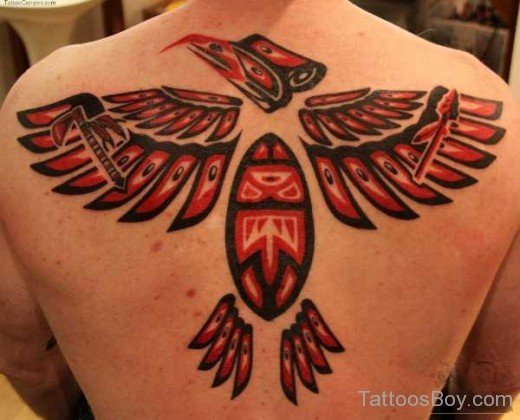 Tribal Aztec Tattoo On Back