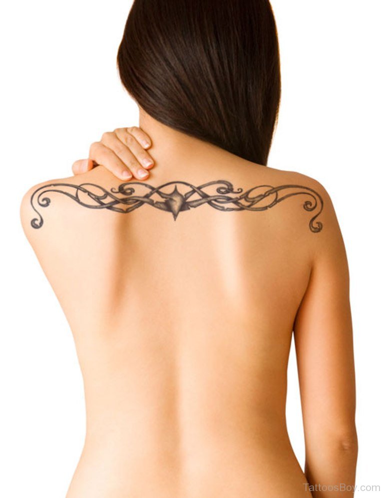 Permalink to Tribal Barbed Wire Tattoo On Back.