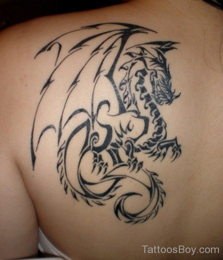 Tribal Dragon Tattoo