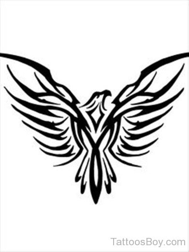 Tribal Eagle Tattoo Design Image