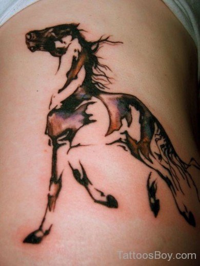 Tribal Horse Tattoo