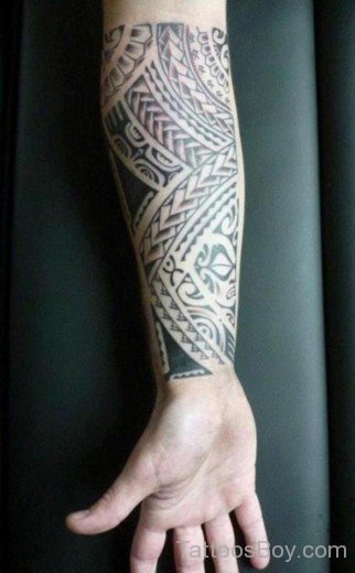 Tribal Tattoo On Wrist