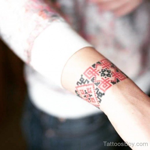 Ukrainian Pattern Tattoo