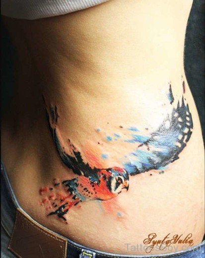 Water Colored Eagle Tattoo