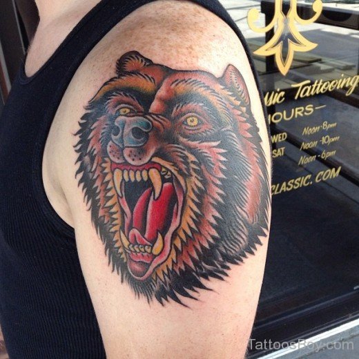 Wolf Tattoo On Shoulder