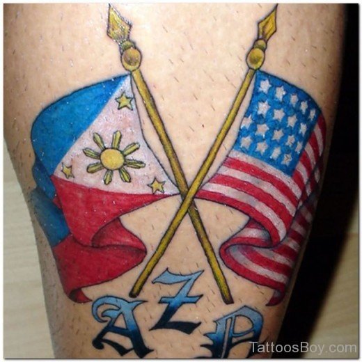 Wonderful American Flag Tattoo