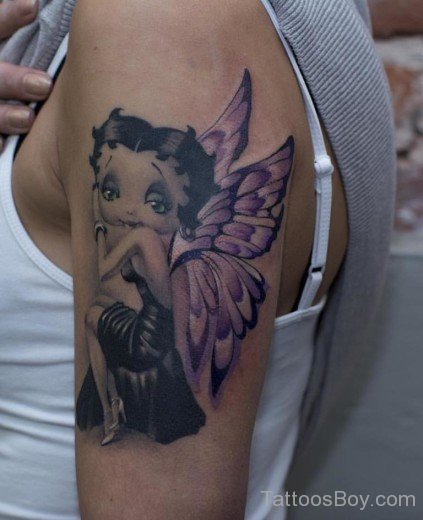 Wonderful Betty Boop Tattoo Design