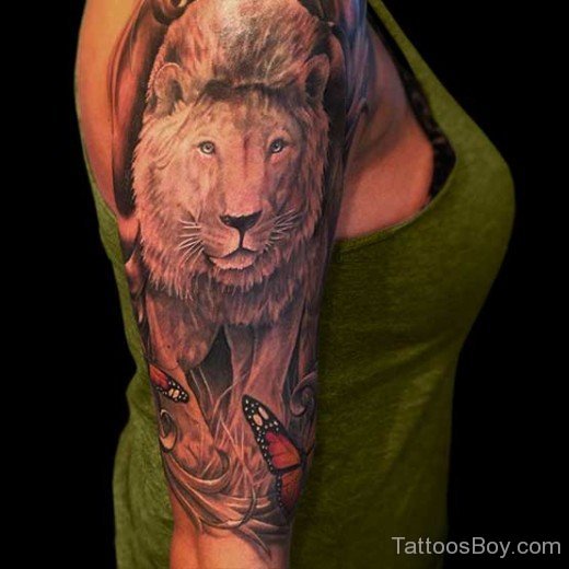 Wonderful Lion Tattoo Design