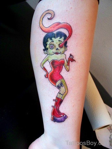 Zombie Betty Boop Tattoo