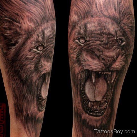  Lion Tattoo On Shoulder