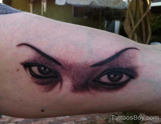 Awesome Eyes-Tattoo on Arm-tb108