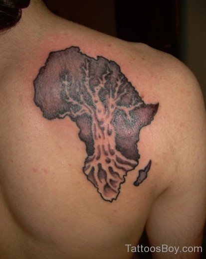 Map Tattoo On Back