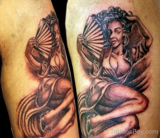 African Pin Up Girl Tattoo