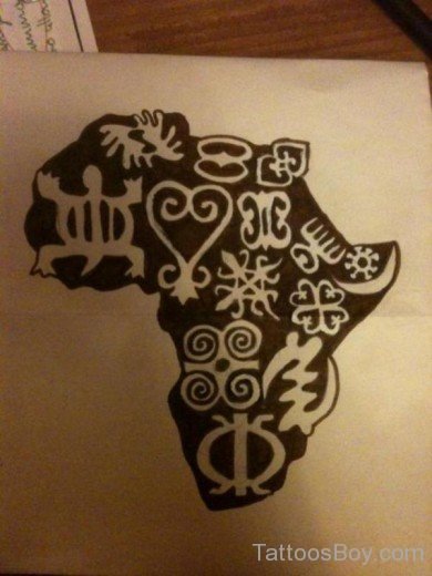 African Tribal  Tattoo Design-TB1042