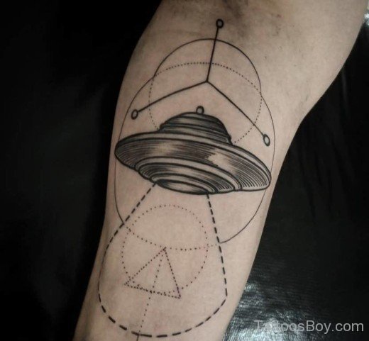 Alien Ship Tattoo-TB106
