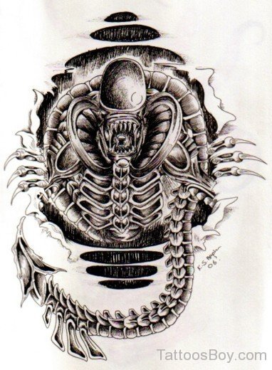 Alien Tattoo Design