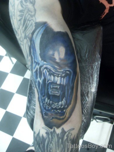 Alien Tattoo On Bicep-TB118