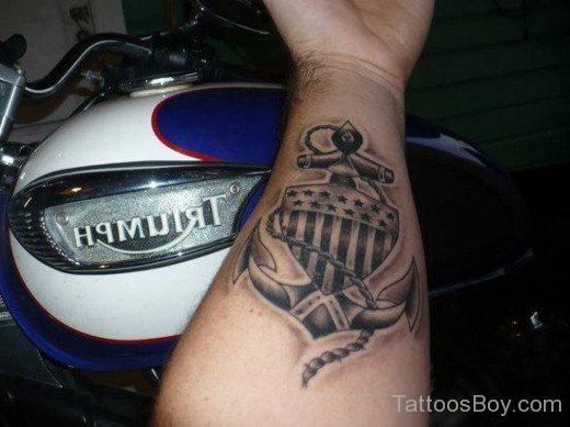 Anchor Tattoo On Wrist-TB12013