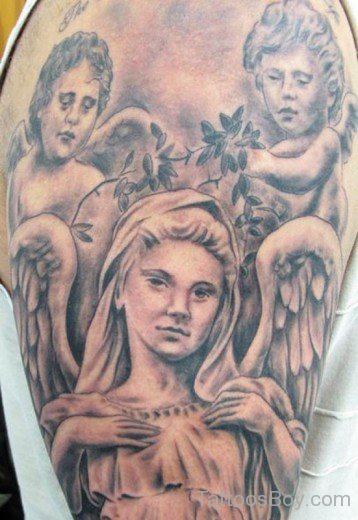 Angel Tattoo On Back