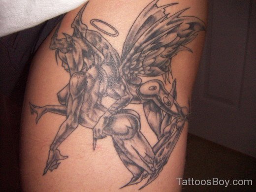 Angel And Devil Tattoo DEsign