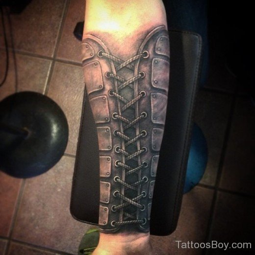 Armor Tattoo Design On Wrist-TB1023
