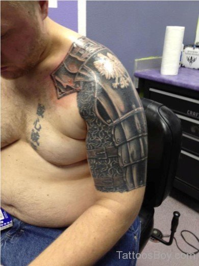 Armor Tattoo On Half Sleeve-TB1031