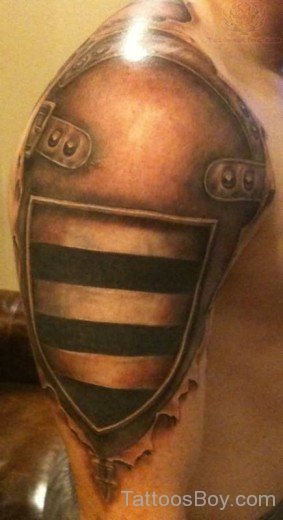 Armor Tattoo  On Shoulder-TB1015