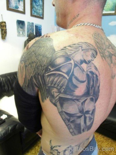 Armour Tattoo On Back