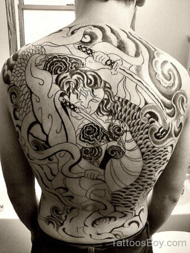 Asian Back Tattoo