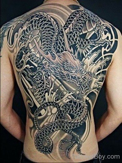 Dragon Tattoo On Back