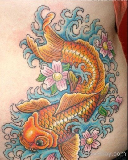 Asian Fish Tattoo Design-TB1217