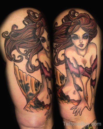 Asian Girl Tattoo Design