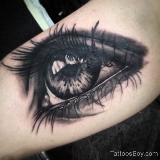 Attractive Black Eye Tattoo-tb103