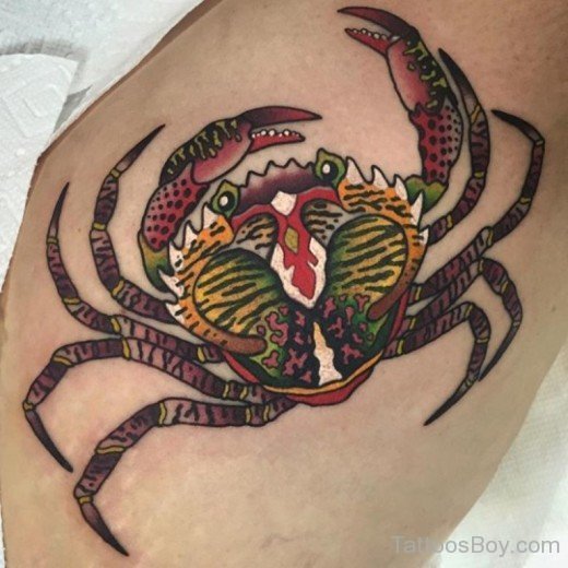 Attractive Crab Tattoo