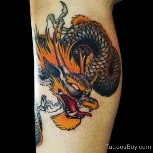 Attractive Dragon Tattoo-Tb1204