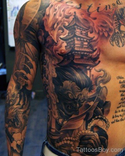 Attractive Rib Tattoo-TB1047