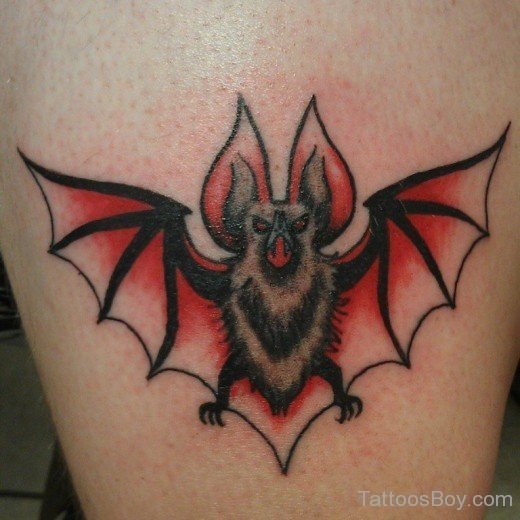 Attrcative  Bat Tattoo Design-TB1203