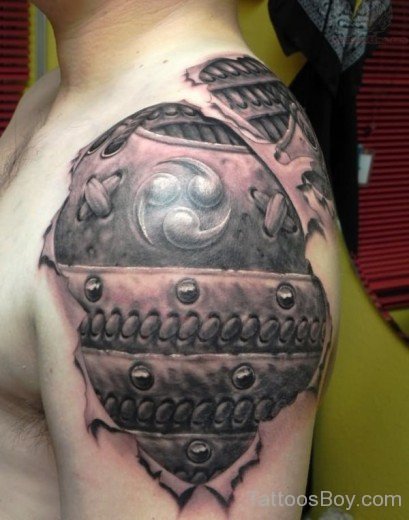 Awesome  Armor Tattoo Design-TB1051