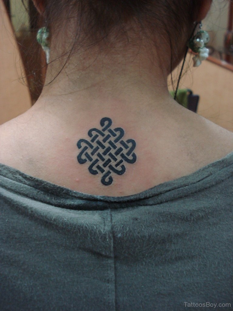 Awesome Buddhist Symbol Tattoo On Nape | Tattoo Designs, Tattoo Pictures