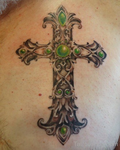 Celtic  Cross Tattoo-Tb12007