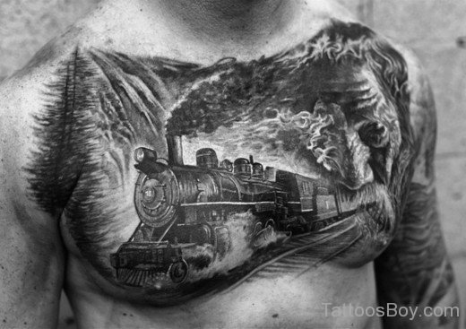 Awesome Chest Tattoo-TB12008