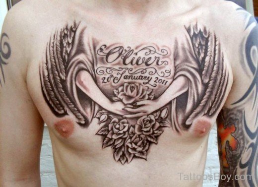 Awesome Chest Tattoo-TB12043