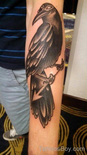Awesome Crow Tattoo Design-TB1008