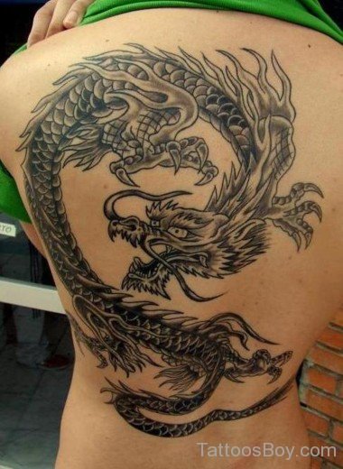Awesome Dragon Tattoo Design-Tb1206