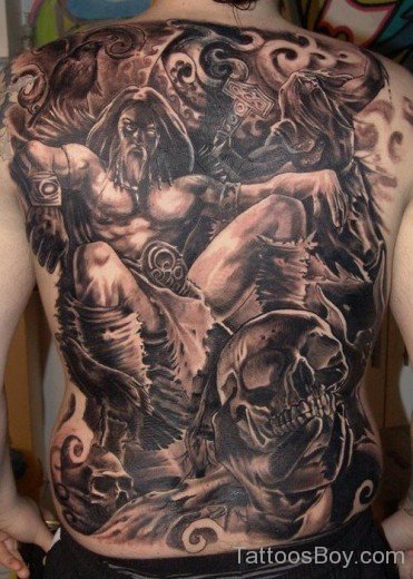 Awesome Full Back Tattoo-TB1211