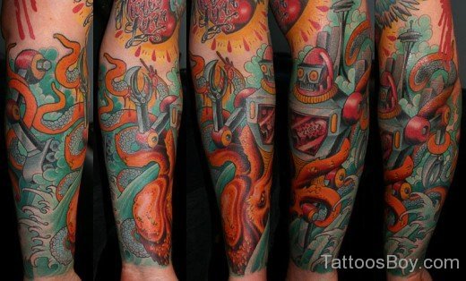 Awesome Full Sleeve Tattoo-TB1057