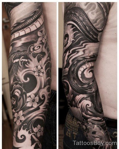 Awesome Full Sleeve Tattoo-TB12012